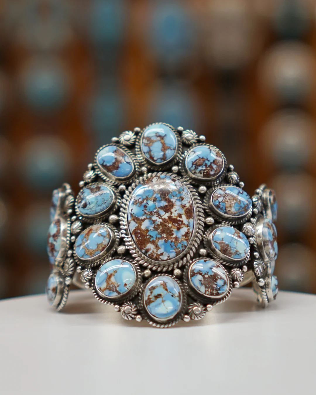 Imported Turquoise Cluster Bracelet