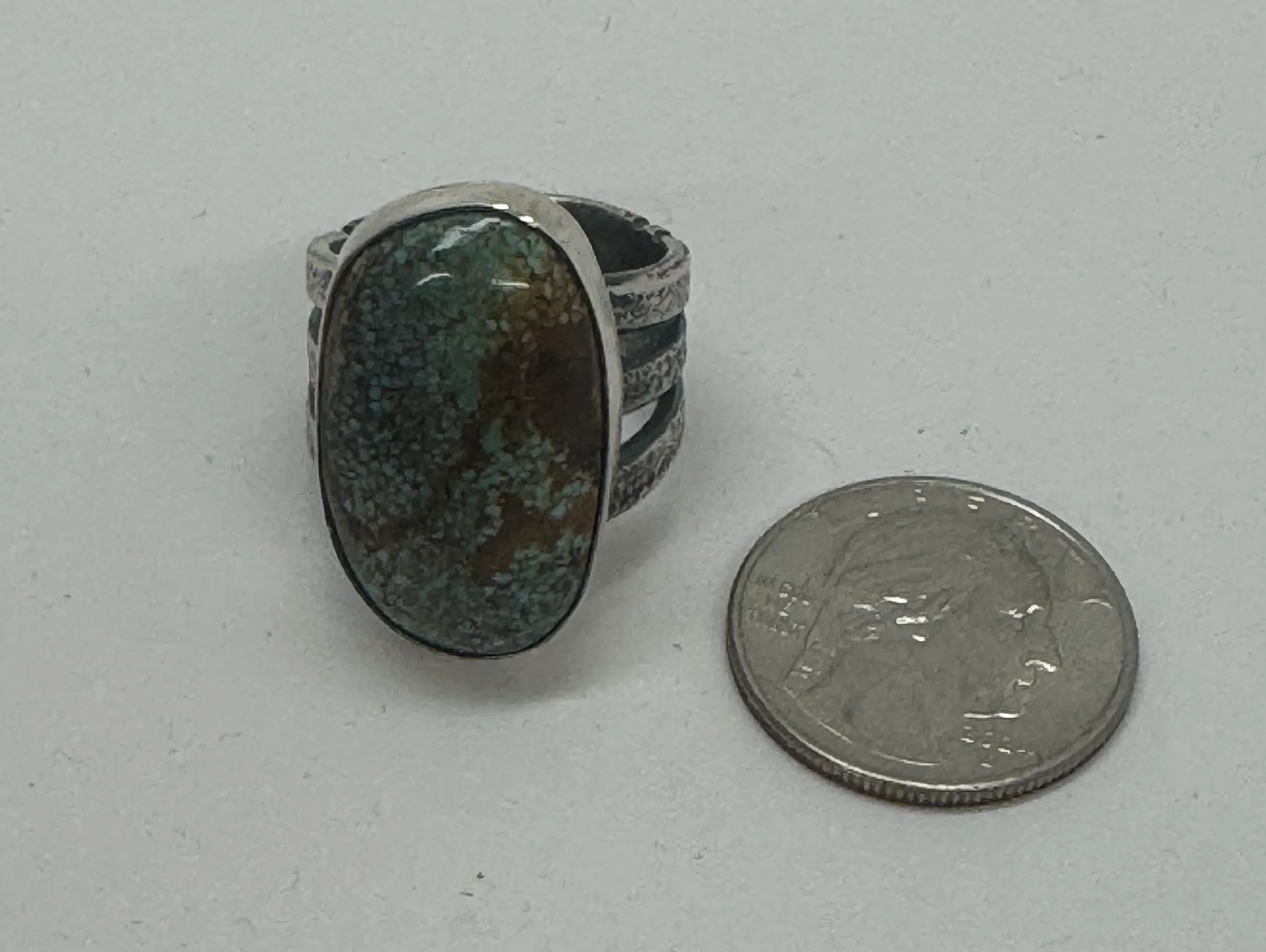 Roysten Turquoise Men's Ring - Image 2