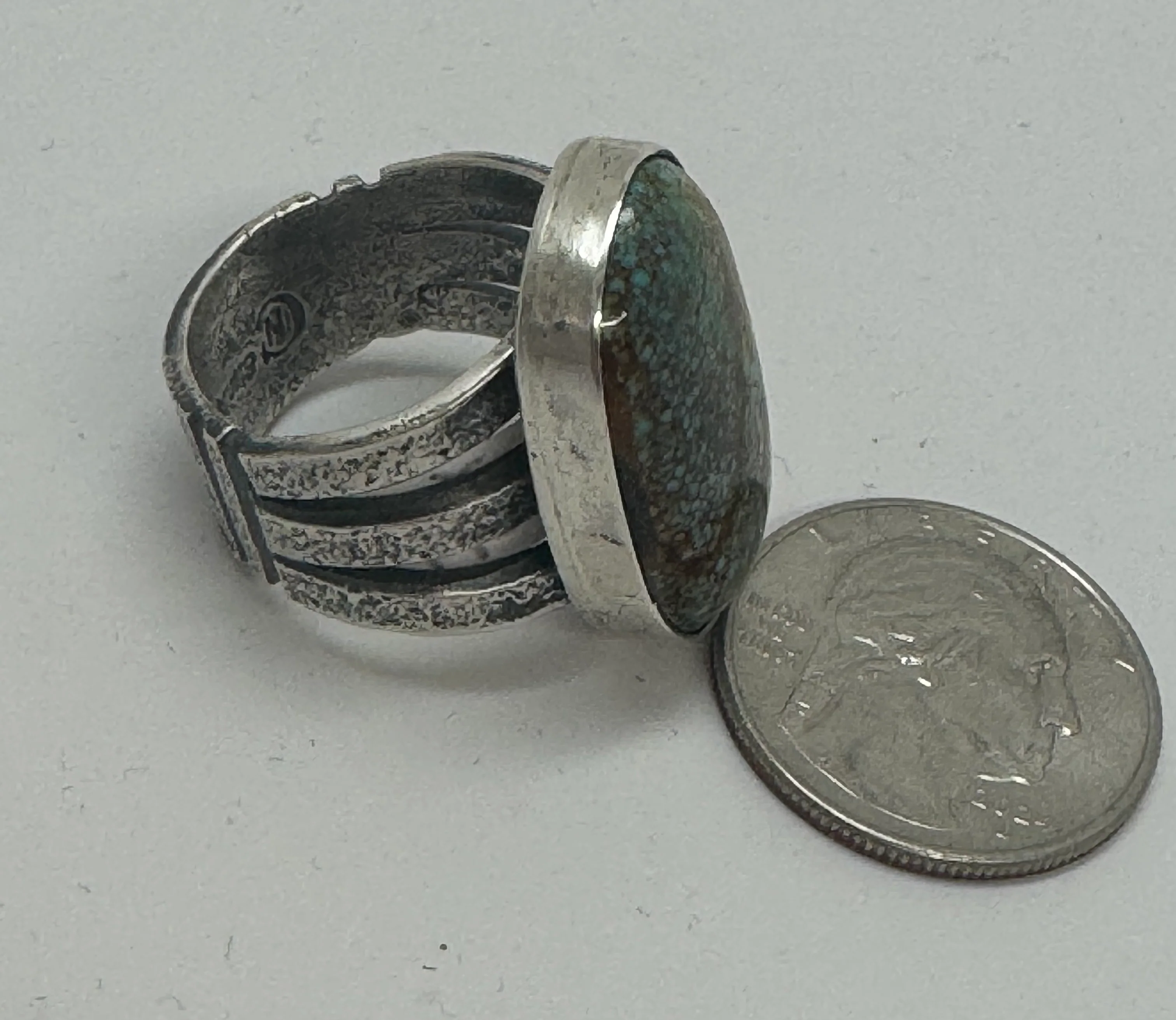 Roysten Turquoise Men's Ring - Image 3