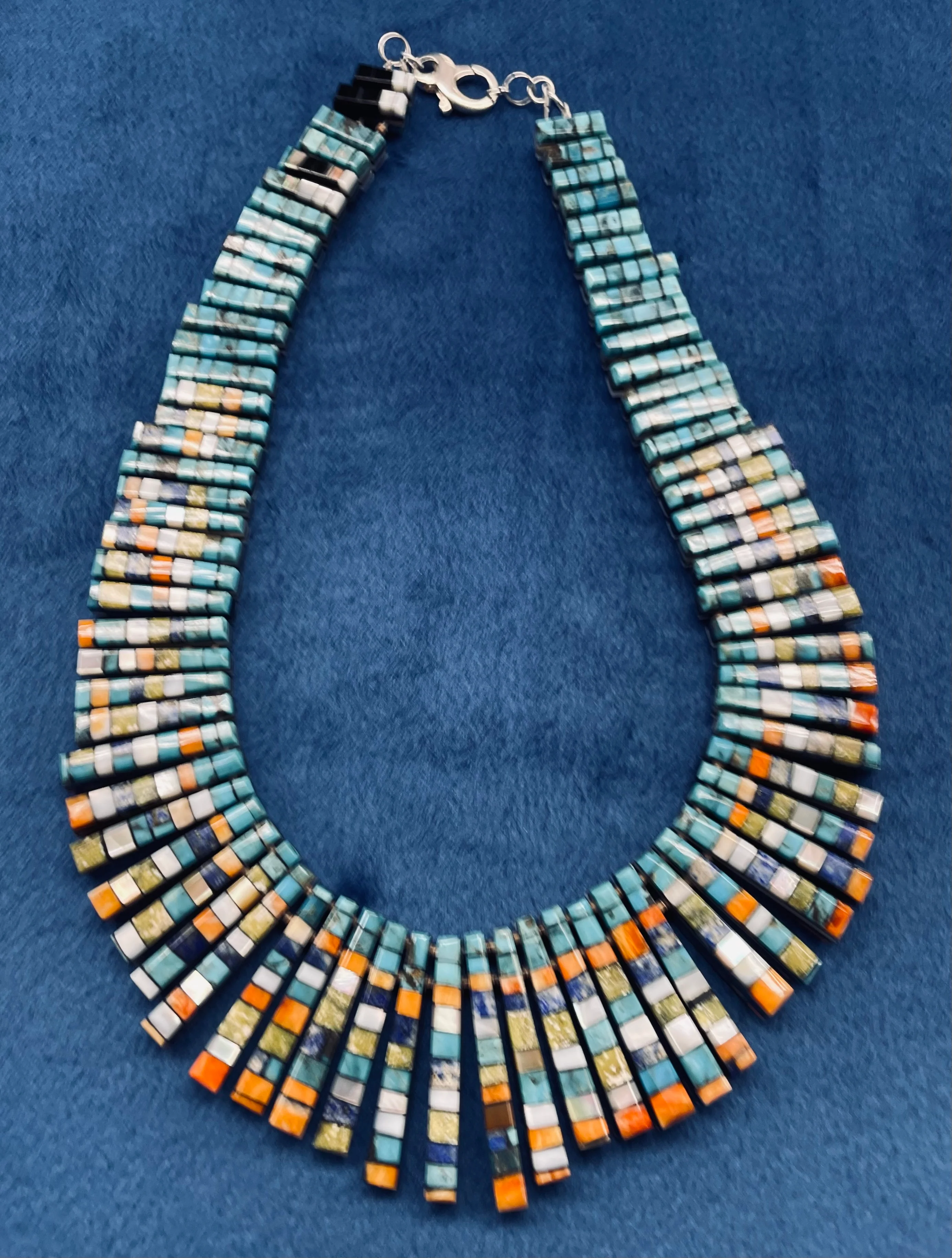 San Felipe Reversible Choker with Inlay Stones