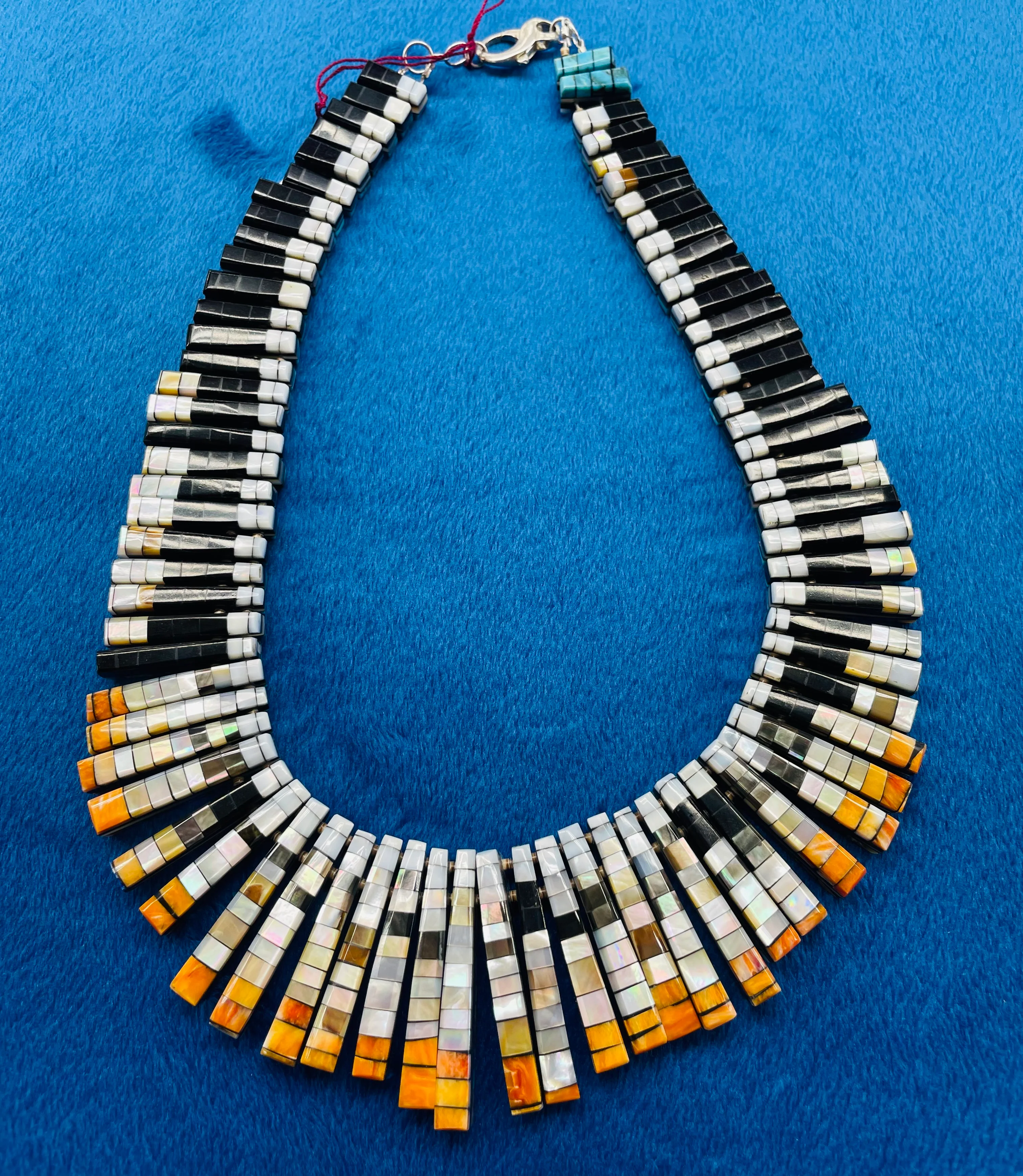 San Felipe Reversible Choker with Inlay Stones - Image 2