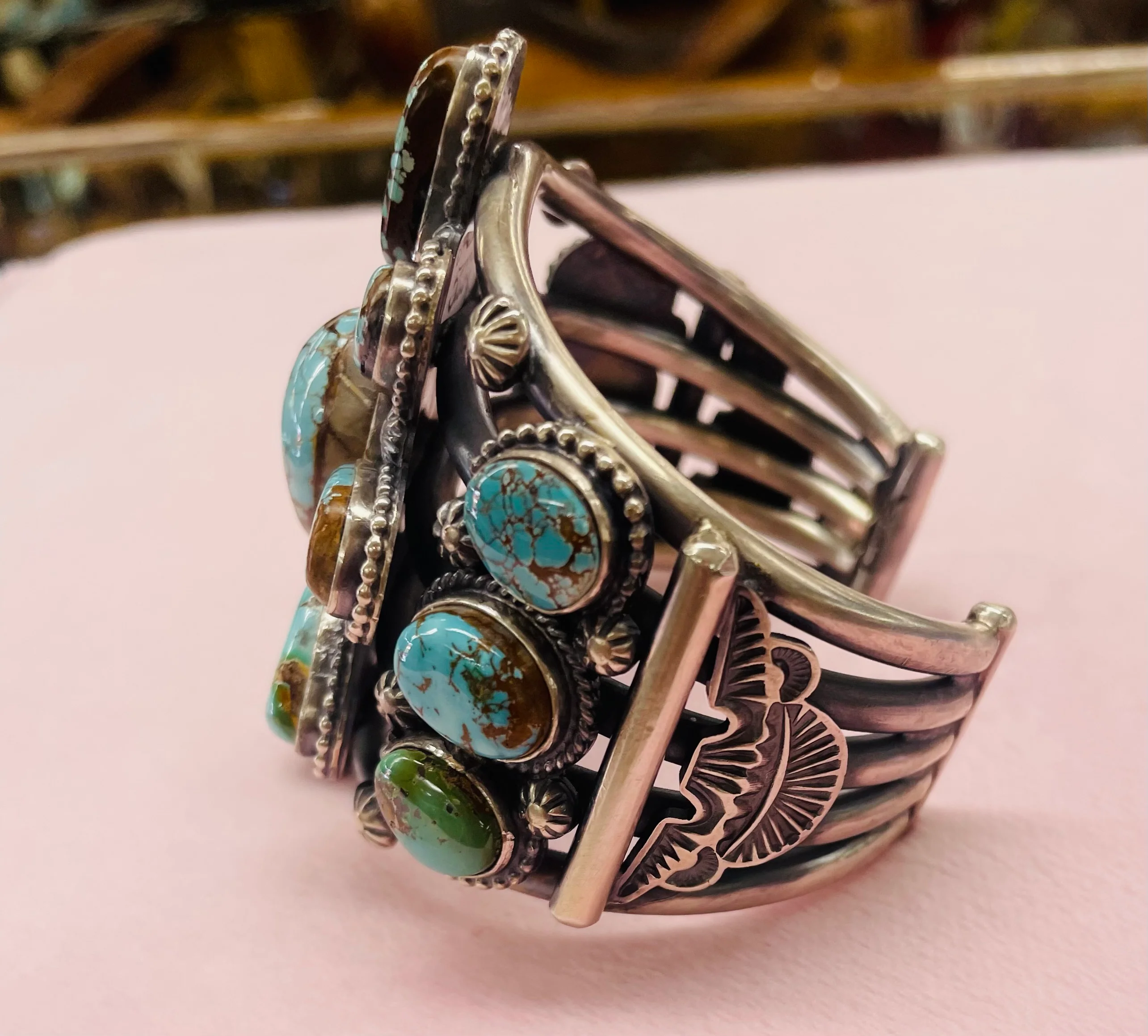 Turquoise Cluster Bracelet - Image 2