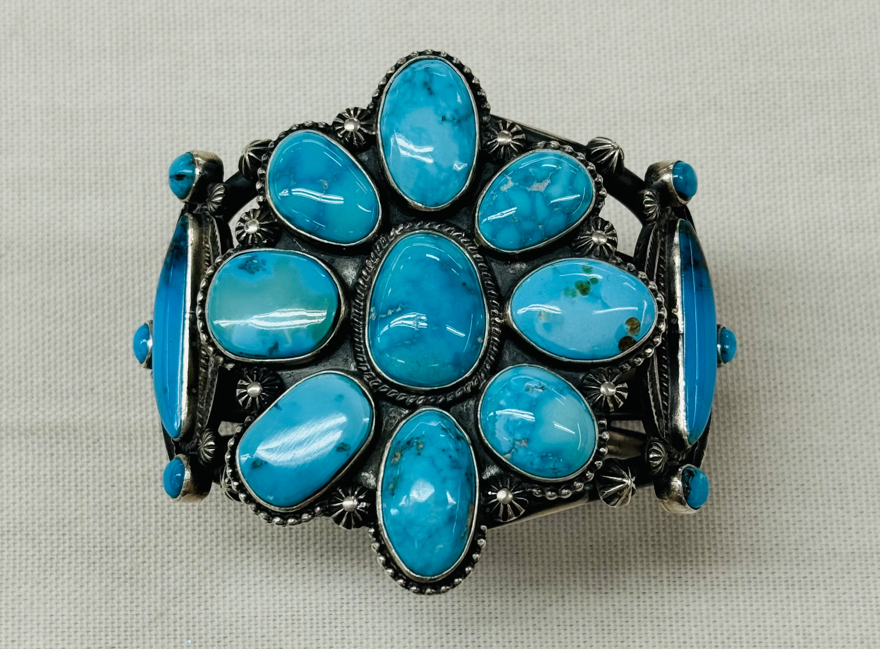 Turquoise Cluster Bracelet