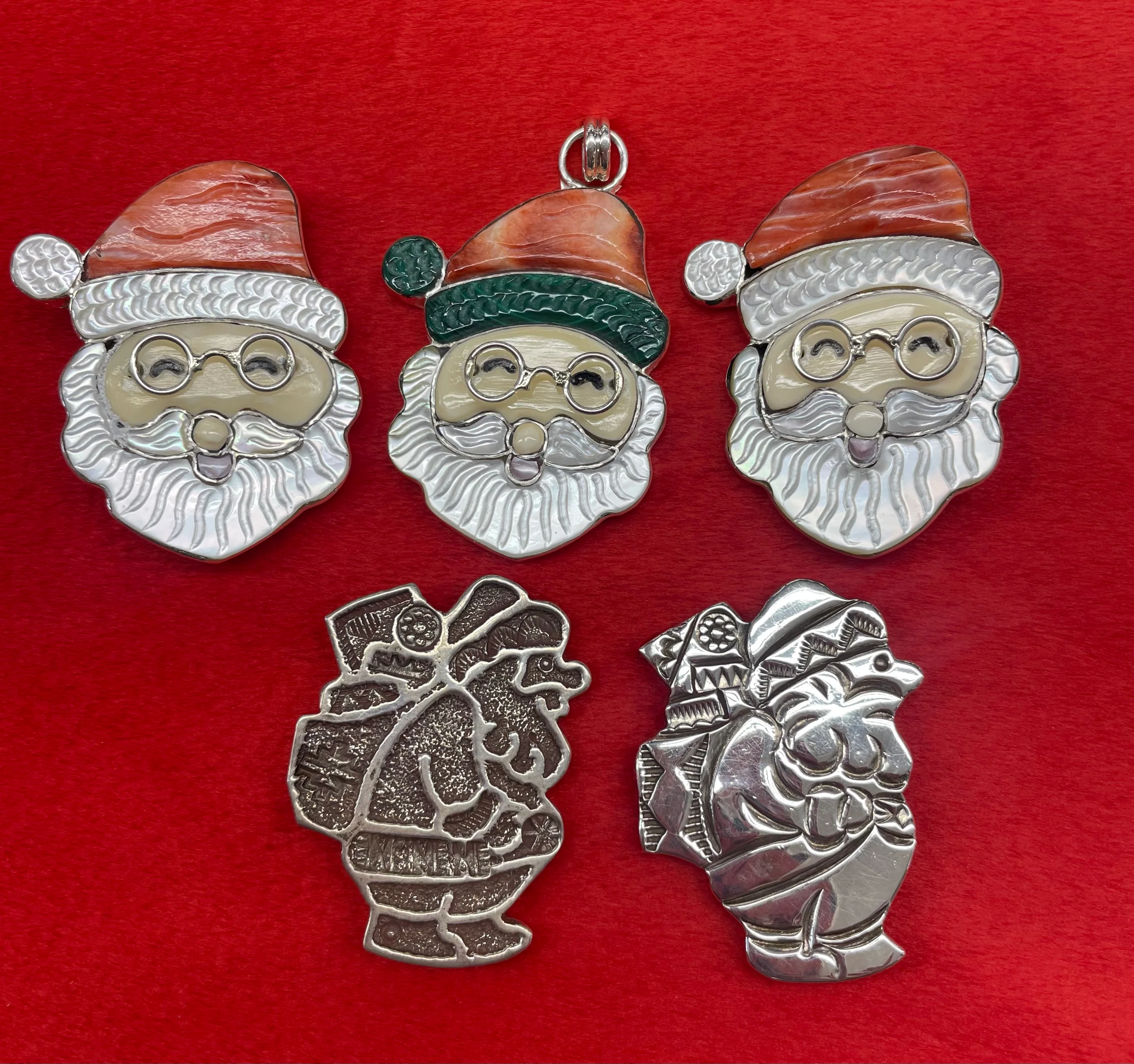 Zuni Santa Pin/Pendant